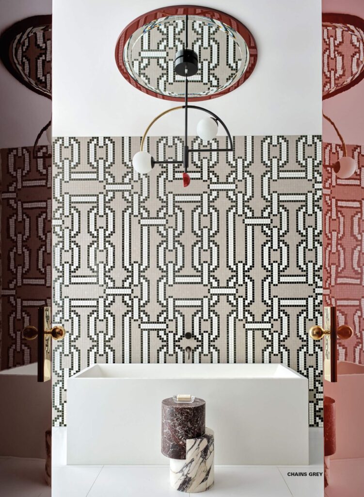 Bisazza — Chains Grey (Marco Braga) — résidence Greg Natale, Melbourne