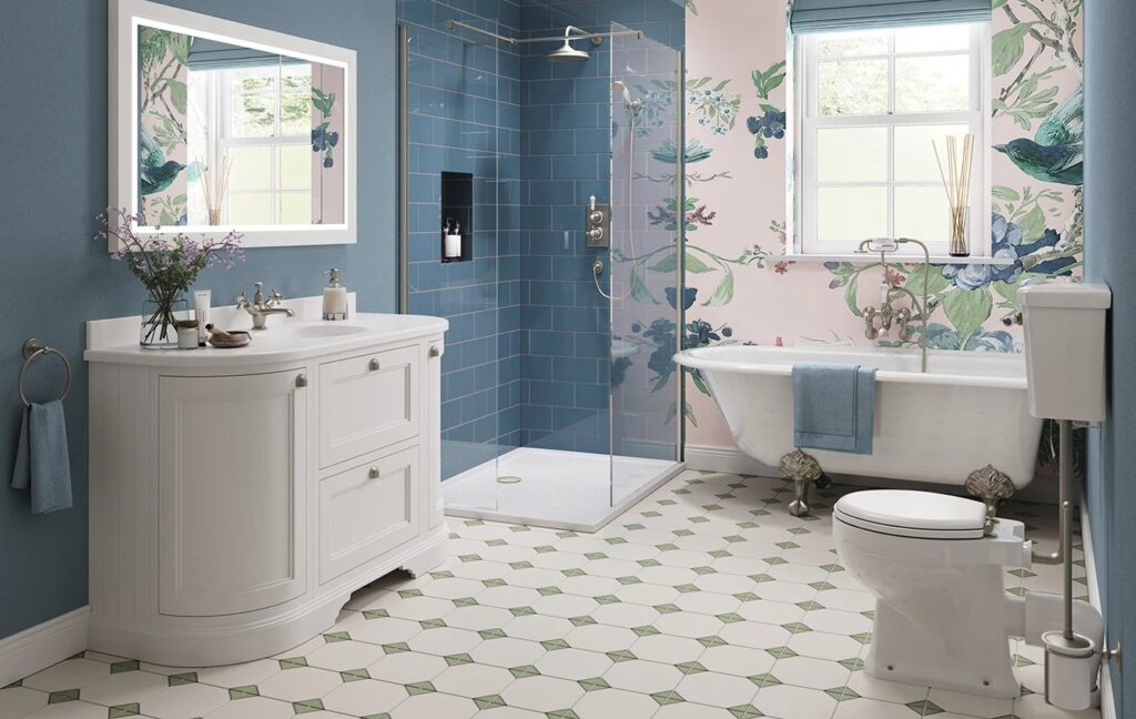 Burlington — Mobilier sur pieds, blanc