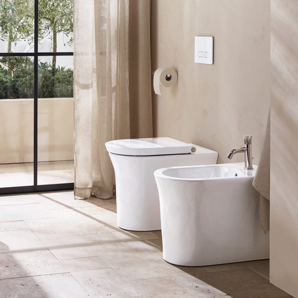 Duravit — White Tulip (cuvette et bidet sur pied)