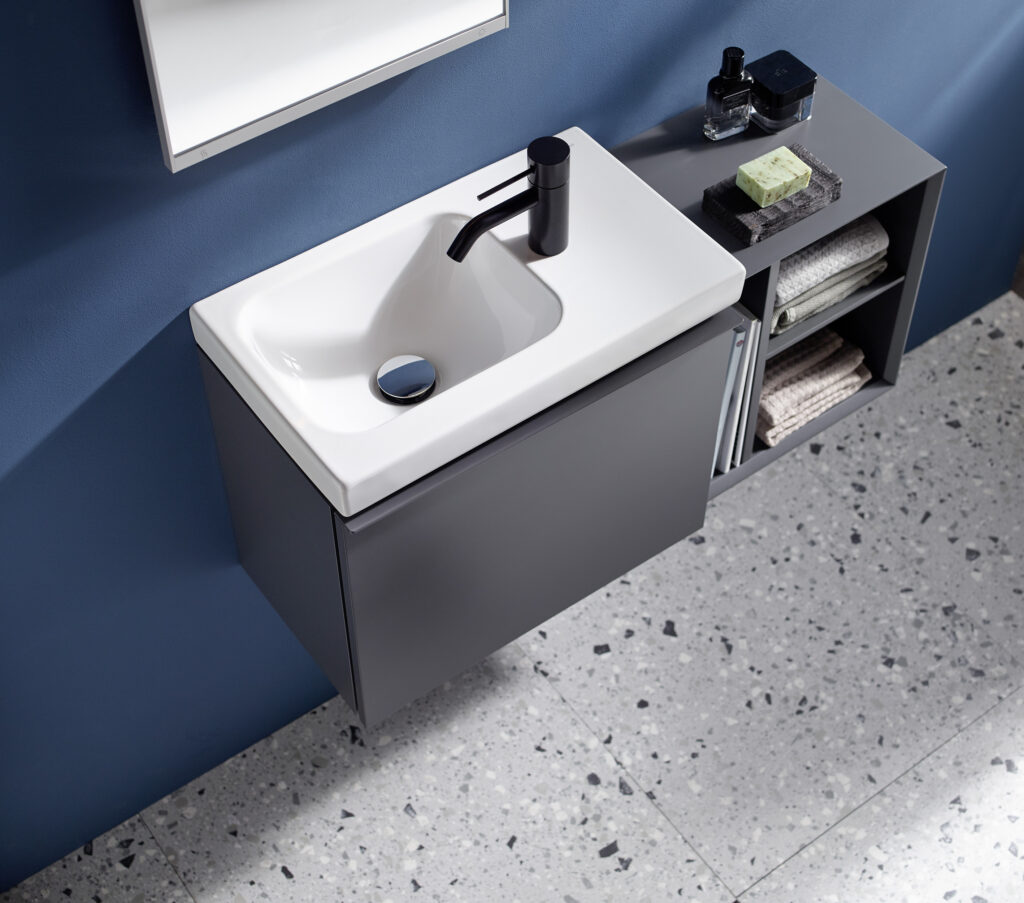Geberit — iCon — lave-mains et étagère