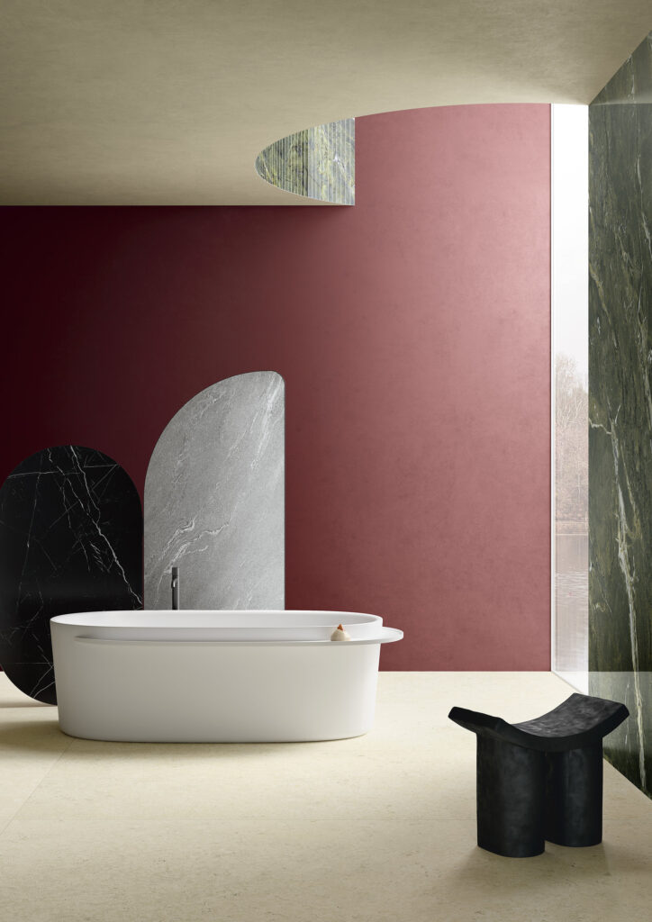 Graniti Fiandre — Pietre Maximum Luna Limestone et Marmi Maximum Verde Fantastico