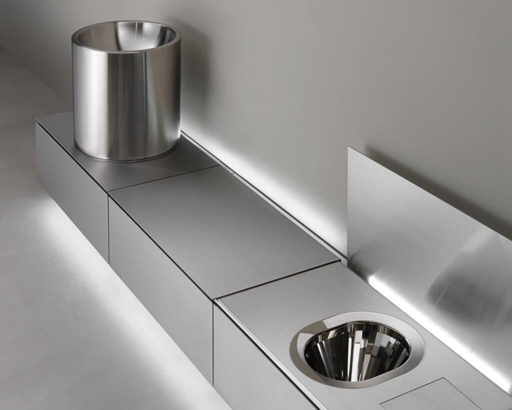 Abaco — lavabo inox