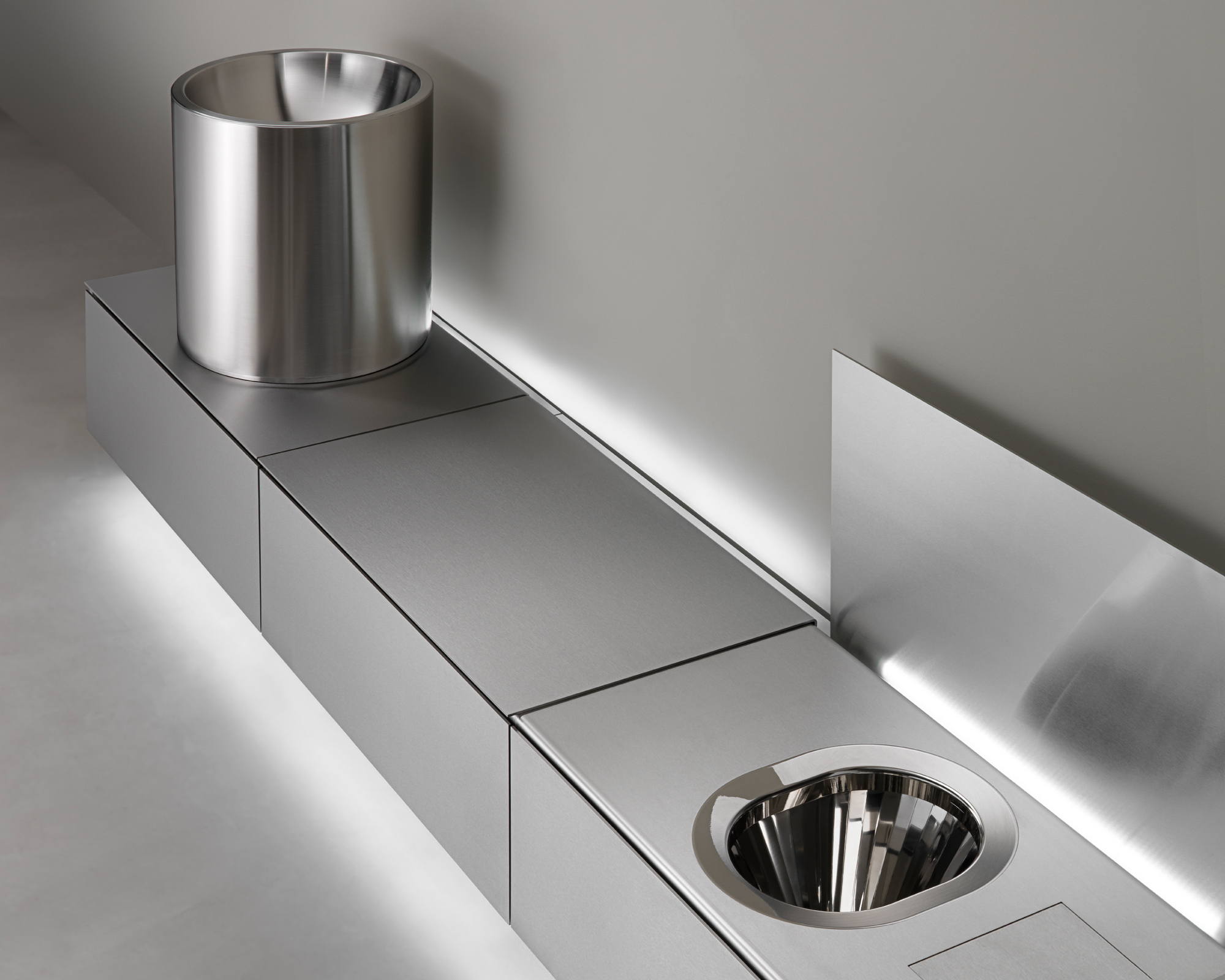 Abaco — lavabo inox