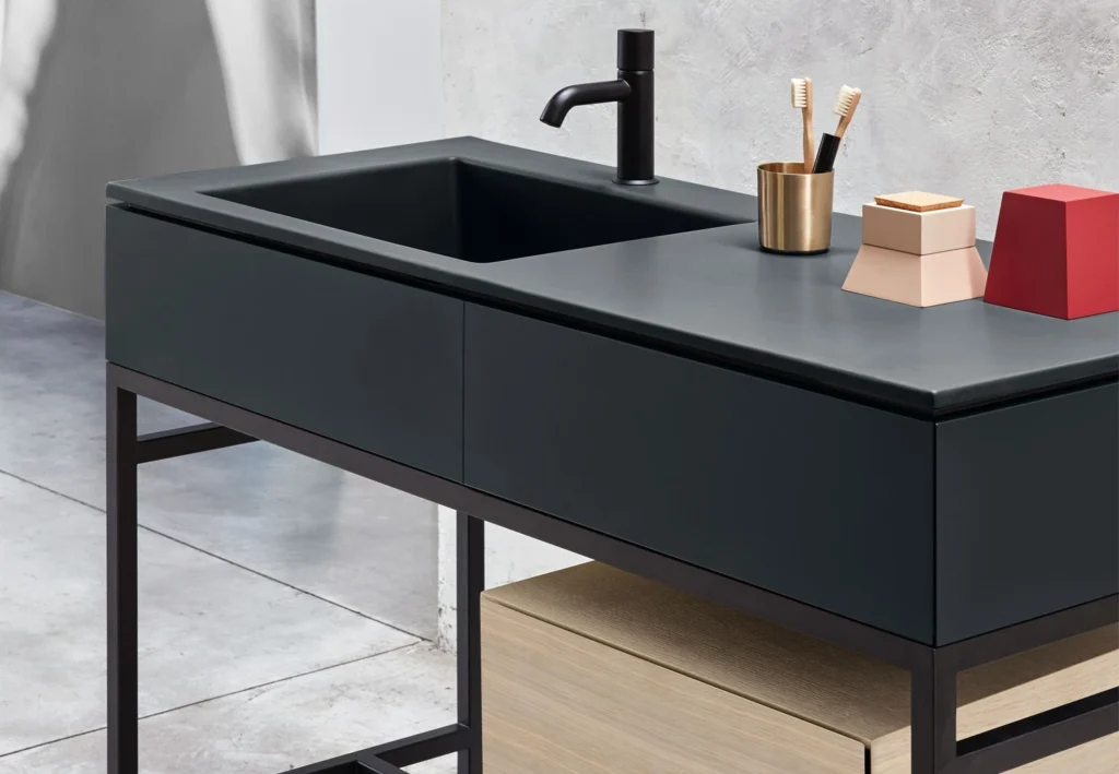 Ceramica Cielo — Milano, plan vasque anthracite