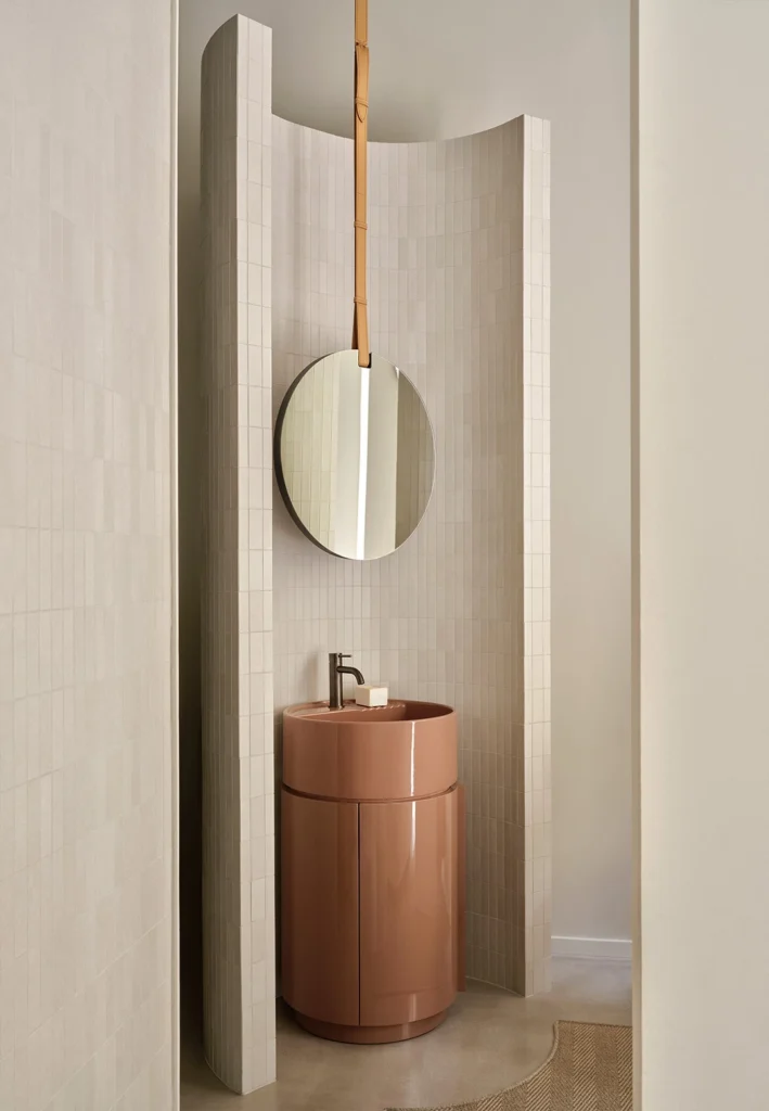 Ceramica Cielo — Tiberino N, meuble vasque terracotta