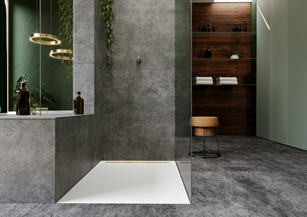 Kaldewei — Nexsys, surface de douche avec caniveau intégré